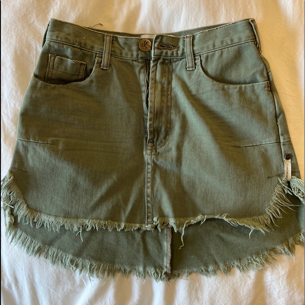 ONETEASPOON vanguard Jean skirt